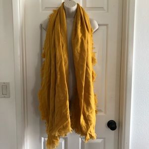 Fall mustard color oversized scarf